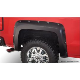 Bushwacker 15-18 Chevy Silverado 2500 HD Fleetside Pocket Style Flares 2pc 78.8/97.8in Bed - Black buy in USA