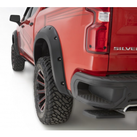 Bushwacker 19-21 Chevrolet Silverado 1500 Pocket Style Flares 4pc - Summit White buy in USA