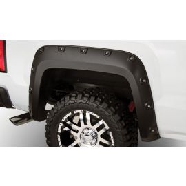 Bushwacker 07-13 GMC Sierra 1500 Fleetside Boss Pocket Style Flares 4pc 69.3in Bed - Black buy in USA