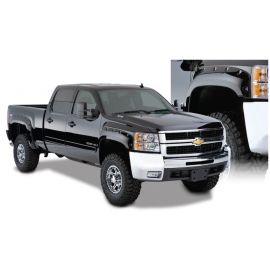 Bushwacker 07-13 Chevy Silverado 1500 Fleetside Pocket Style Flares 4pc 69.3in Bed - Black buy in USA