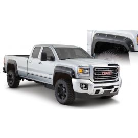 Bushwacker 15-18 GMC Sierra 2500 HD Boss Pocket Style Flares 4pc 78.8/97.6in Bed - Black buy in USA