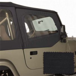 Rugged Ridge Upper Soft Door Kit Black Diamond 88-95 Jeep Wrangler YJ buy in USA