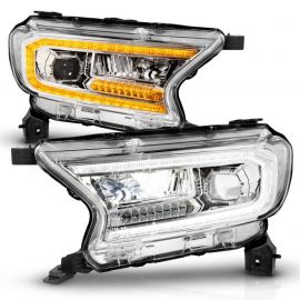 ANZO 19-23 Ford Ranger Full LED Projector Headlights w/ Initiation & Sequential - Chrome buy in USA