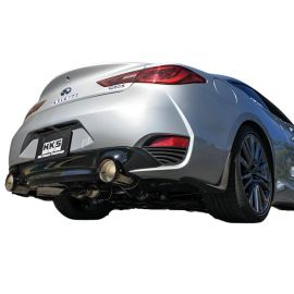 HKS 2017 Infiniti Q60 (RWD) Dual Hi-Power Titanium Tip Catback Exhaust buy in USA