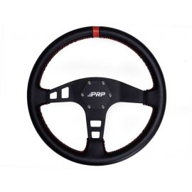 PRP Flat Leather Steering Wheel- Red buy in USA