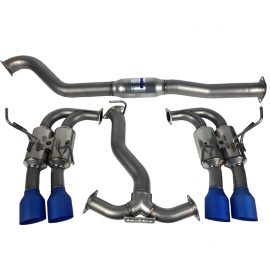 Invidia 11-14 WRX/STi Gemini 80mm Full Titanium 101mm Quad Tip Cat-Back Exhaust buy in USA