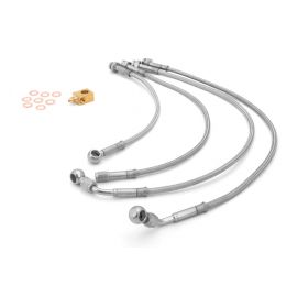 Rugged Ridge Brake Hose Kit Braided Stainless 07-18 Jeep Wrangler buy in USA