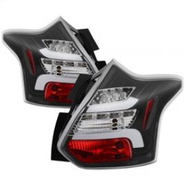 Spyder 12-14 Ford Focus 5DR LED Tail Lights - Black (ALT-YD-FF12-LED-BK) buy in USA