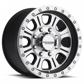 Raceline 928M Monster 17x9in / 5x127 BP / -12mm Offset / 83.82mm Bore - Black & Machined Wheel buy in USA