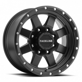 Raceline 935B Defender 15x8in / 5x114.3 BP / -24mm Offset / 83.82mm Bore - Satin Black Wheel buy in USA