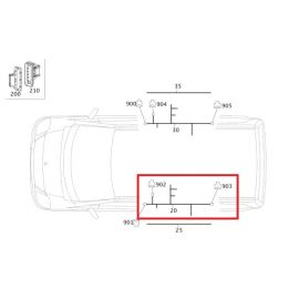 Orig. Mercedes Leitungssatz mit Energiekette Tür hinten links 447 A4475401342 buy in USA