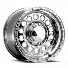 Raceline 887 Rock Crusher 15x10in / 5x114.3 BP / -47mm Offset / 83.82mm Bore - Polished Wheel buy in USA