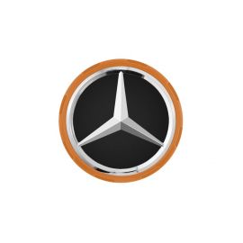 4x Original Mercedes-Benz Nabendeckel Radnabendeckel orange A00040009002232 buy in USA