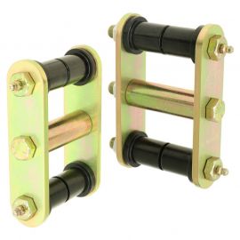 RockJock 76-86 CJ HD Leaf Spring Shackles Rear w/ Urethane Bushings HD Greasable Bolts Pair buy in USA