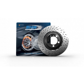 SHW 10-11 Porsche 911 GT3 3.8L w/o Ceramics Left Rear Drill-Dimp LW Brake Rotor (99735240598) buy in USA