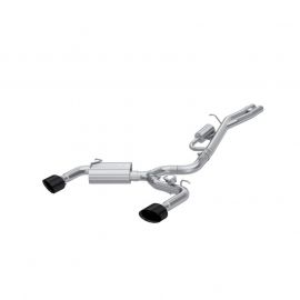 MBRP 17-20 Audi RS3 2.5T T304 SS 3in Cat-Back Dual Split Rear w/ Oval Black Chrome Tips buy in USA