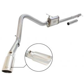 aFe MACHForce XP Exhaust 3in-3.5in SS Single Side Ext CB w/ Polish Tip 99-04 Ford F-250 V8 5.4L/6.8L buy in USA