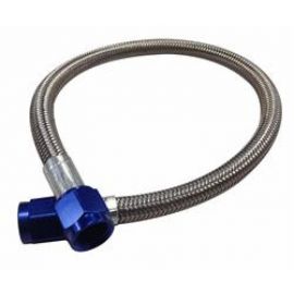 Fragola -4AN Hose Assembly Straight x Straight 36in Blue Nuts Nitrous Supply Line (3 Feet) buy in USA