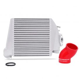 Mishimoto 08-14 Subaru WRX Top-Mount Intercooler Kit - Powder Coated Silver & Red Hoses buy in USA