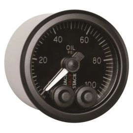 Autometer Stack Instruments Pro Control 52mm 0-100 PSI Oil Pressure Gauge - Black (1/8in NPTF Male) buy in USA