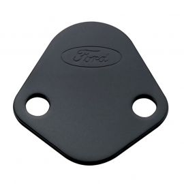 Ford Racing Fuel Pump Block Off Plate - Black Crinkle Finish w/ Ford Oval buy in USA