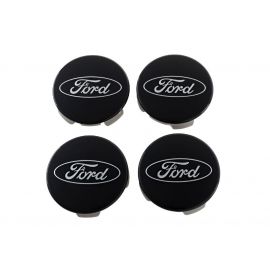 Ford Racing Ford Truck/SUV Black And Chrome Wheel Center Cap Kit buy in USA