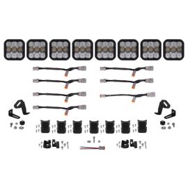 Diode Dynamics SS5 Pro Universal CrossLink 8-Pod Lightbar - White Combo buy in USA