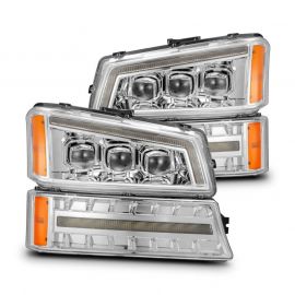 AlphaRex 03-06 Chevy Silverado 1500/2500HD/3500HD/Avalanche Chrome NOVA LED Proj Headlights buy in USA