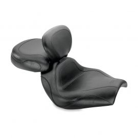 Mustang 02-08 Honda VTX1800C Sport Touring 2PC Seat w/Driver Backrest - Black buy in USA