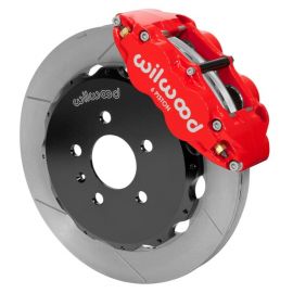 Wilwood 03-08 Audi A4 Forged Narrow Superlite 6R Front Big Brake Kit 12.88in (Red) w/ Lines buy in USA