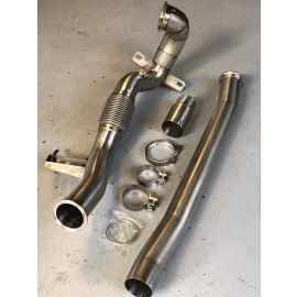 ✯✯✯✯✯ Design Decatted 3.5' Downpipe V2 MQB AWD VW Golf MK8 R Audi S3 8Y 2.0T EA888 buy in USA