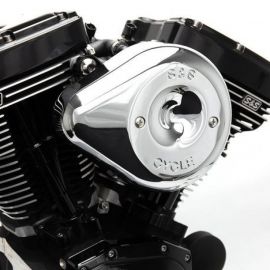 S&S Cycle 01-15 Fuel-Injected Softail Stealth Air Cleaner Kit w/ Chrome Teardrop Cover buy in USA