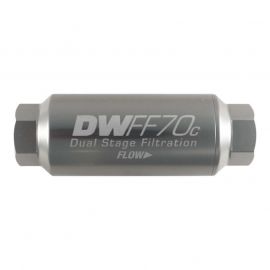 DeatschWerks 10AN Female 10 Micron 70mm Compact In-Line Fuel Filter Kit buy in USA