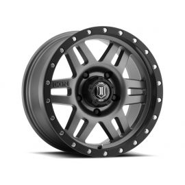 ICON Six Speed 17x8.5 5x150 25mm Offset 5.75in BS 116.5mm Bore Gun Metal Wheel buy in USA