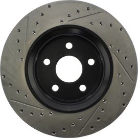 StopTech 11-12 Dodge Durango Sport Drilled & Slotted Front Driver-Side Brake Rotor buy in USA