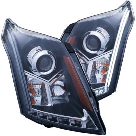 ANZO 2010-2015 Cadillac Srx Projector Headlights w/ Plank Style Design Black buy in USA