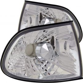 ANZO Corner Lights 1995-1999 Pre Facelift BMW 7 Series E38 Euro Corner Lights Chrome buy in USA