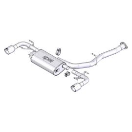 Borla 03-09 Mazda RX-8 1.3L Single Round Rolled Angle-Cut Cat-Back Exhaust buy in USA