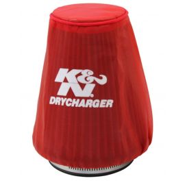 K&N Red Drycharger 5.25in x 3in Round Tapered Air Filter Wrap buy in USA