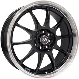 Enkei J10 15x6.5 4x100/114.3 38mm Offset 72.62mm Bore Dia Matte Black w/ Machined Lip Wheel buy in USA