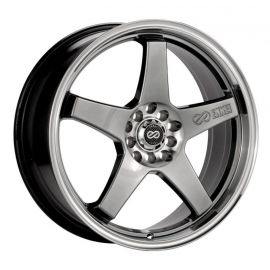 Enkei EV5 17x7 4x100/114.3 45mm Offset 72.6 Bore Diameter Hyper Black w/ Machined Lip Wheel buy in USA