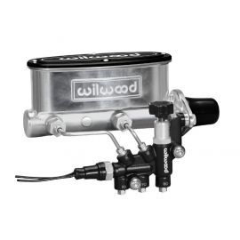 Wilwood HV Tandem M/C Kit w L/H Bracket & Prop Valve - 1in Bore Ball Burnished buy in USA