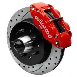 Wilwood Forged Narrow Superlite 6R Front Big Brake Kit 12.19in Drilled Rotors 88-98 C1500 - Red buy in USA