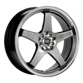 Enkei EV5 17x7 4x100/108 45mm Offset 72.6 Bolt Diameter Hyper Black w/ Machined Lip Wheel buy in USA