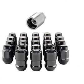 McGard Jeep Wrangler Install Kit (Cone Seat Bulge) 1/2-20 / 3/4 Hex / (18 Lug Nuts / 5 Locks) - Blk buy in USA