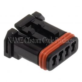 NAMZ JAE MX-1900 4-Position Female Black Socket Housing (HD 72908-11) buy in USA