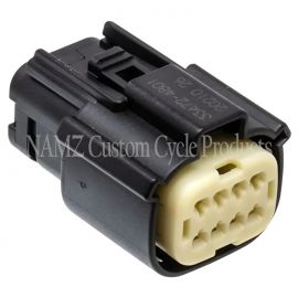 NAMZ 07-23 V-Twin VRSAW/CR/CX Models Molex MX-150 8-Position Female Connector - Blk (HD 72479-07BK) buy in USA