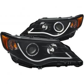 ANZO 2012-2013 Toyota Camry Projector Headlights w/ Halo Black buy in USA