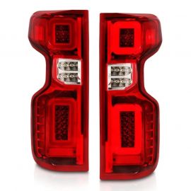 Anzo 19-21 Chevy Silverado Full LED Tailights Chrome Housing Red/Clear Lens G2 (w/C Light Bars) buy in USA