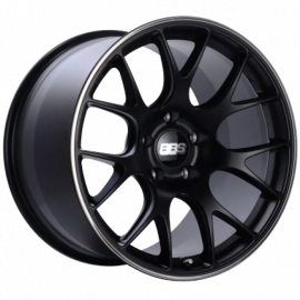 BBS CH-R 19x8.5 5x112 ET40 Satin Black Polished Rim Protector Wheel -82mm PFS/Clip Required buy in USA